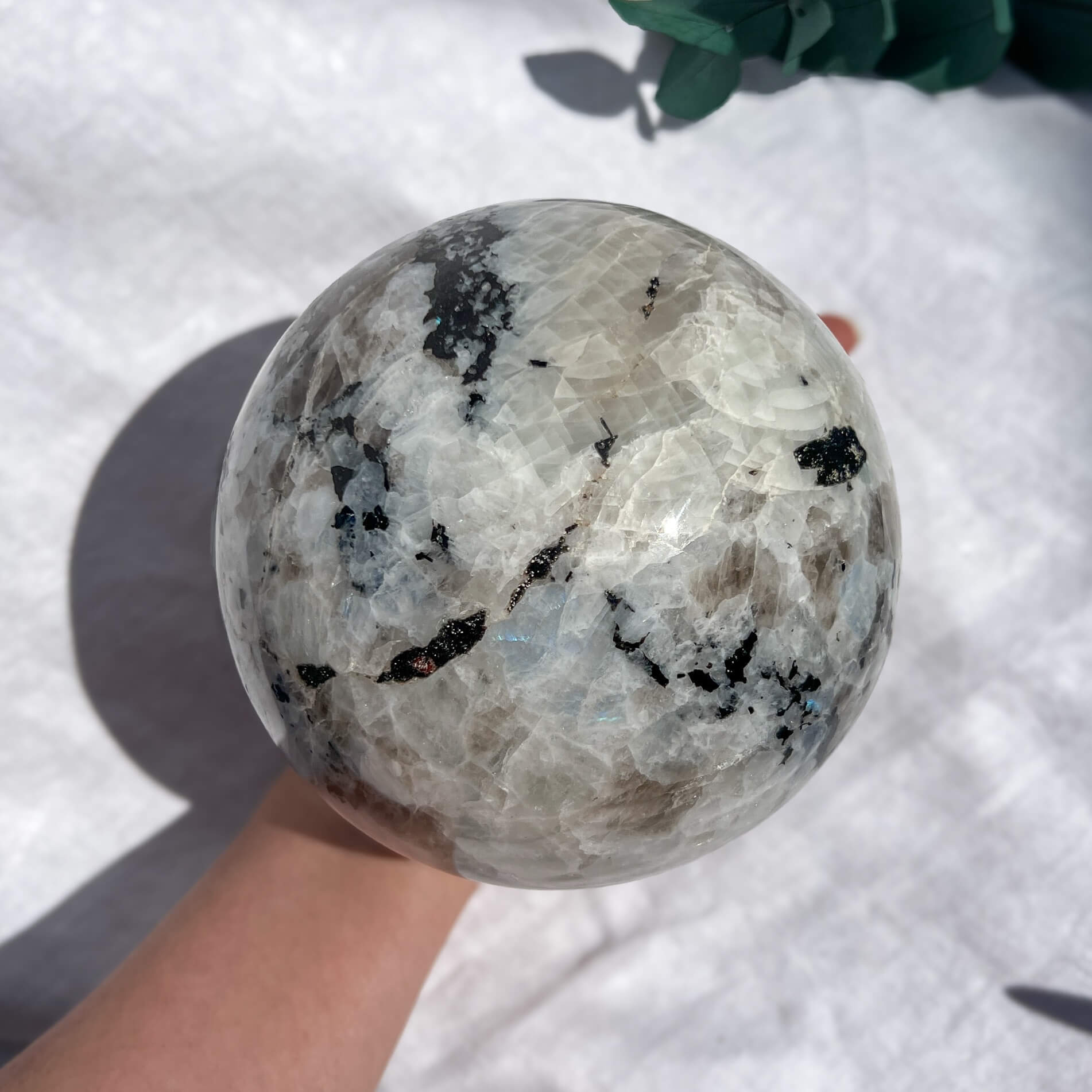 Rainbow Moonstone Sphere 135mm