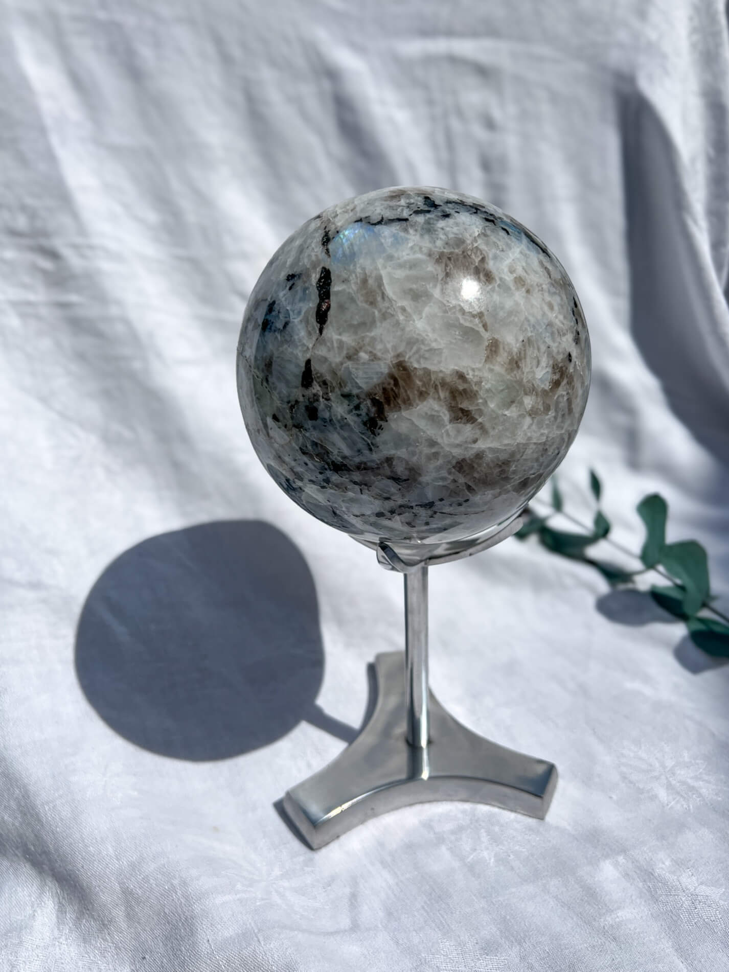 Rainbow Moonstone Sphere 135mm