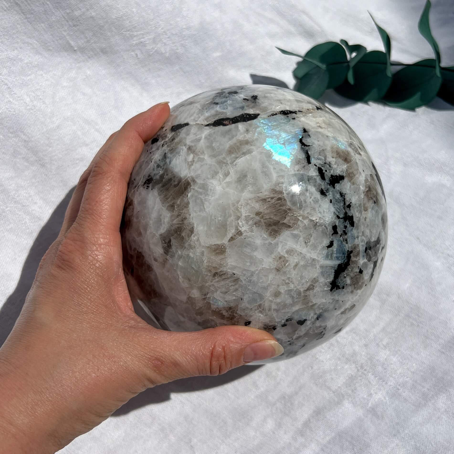 Rainbow Moonstone Sphere 135mm