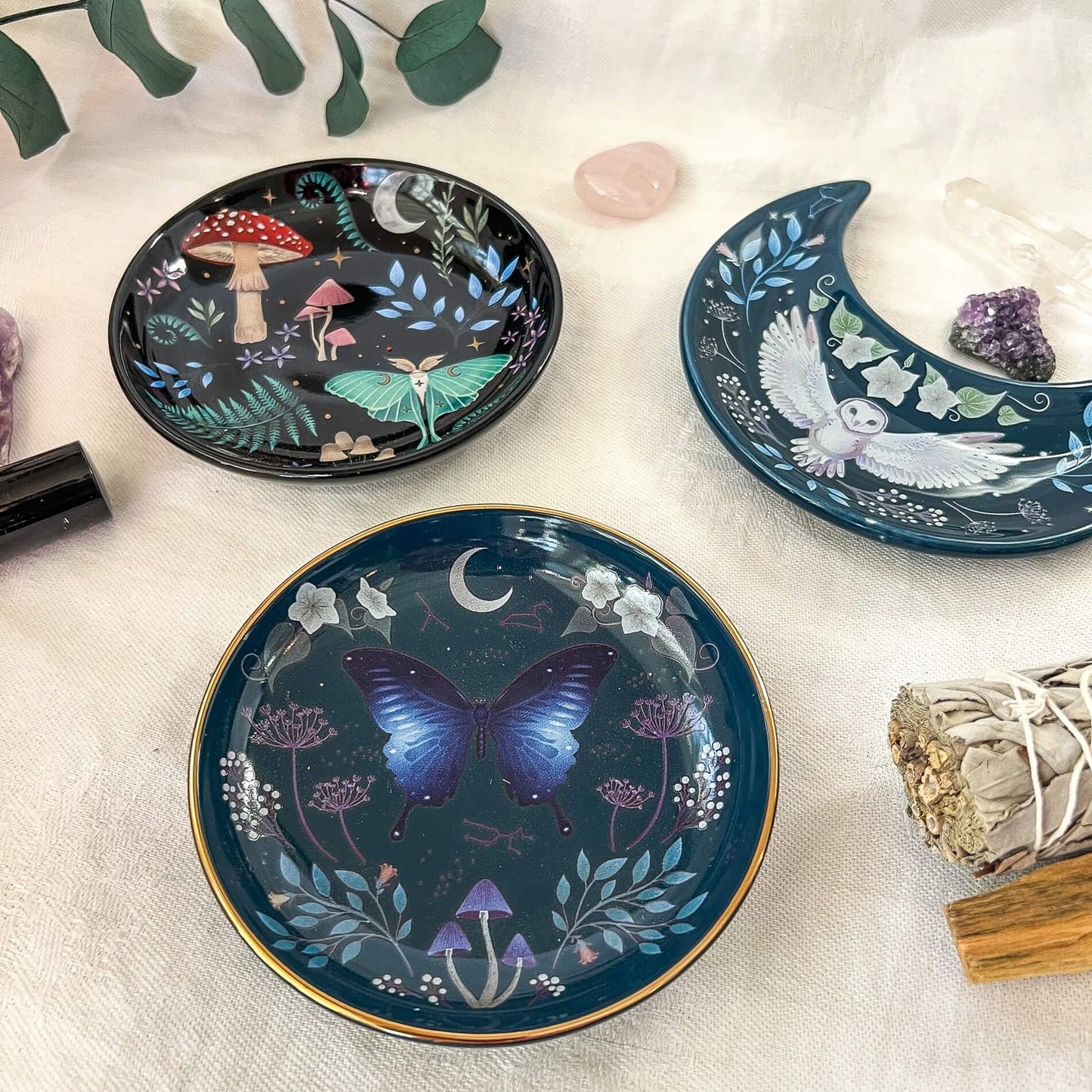 Midnight Moth Trinket Dish