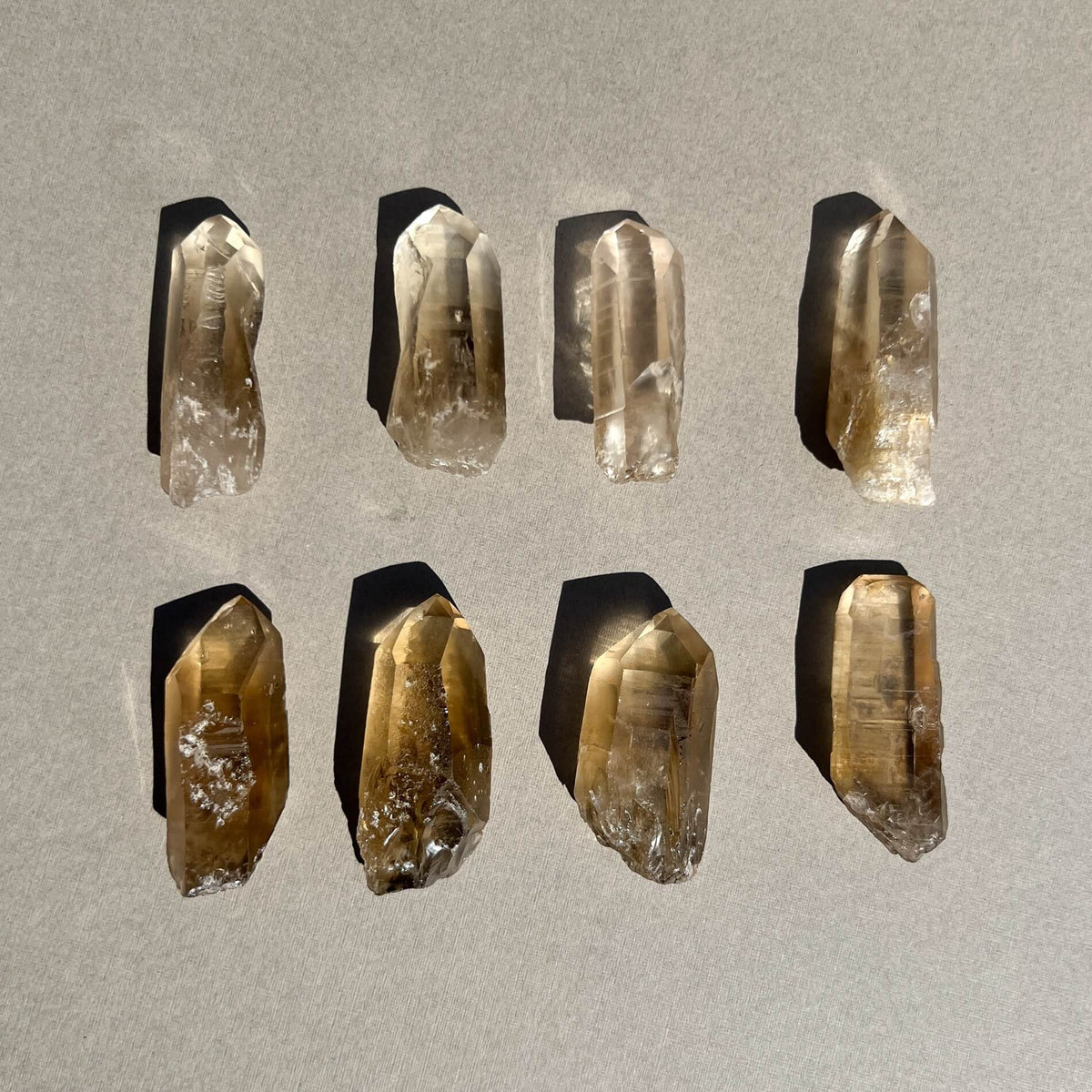 Natural Citrine Crystal Points
