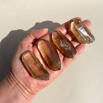 Natural Citrine Crystal Points