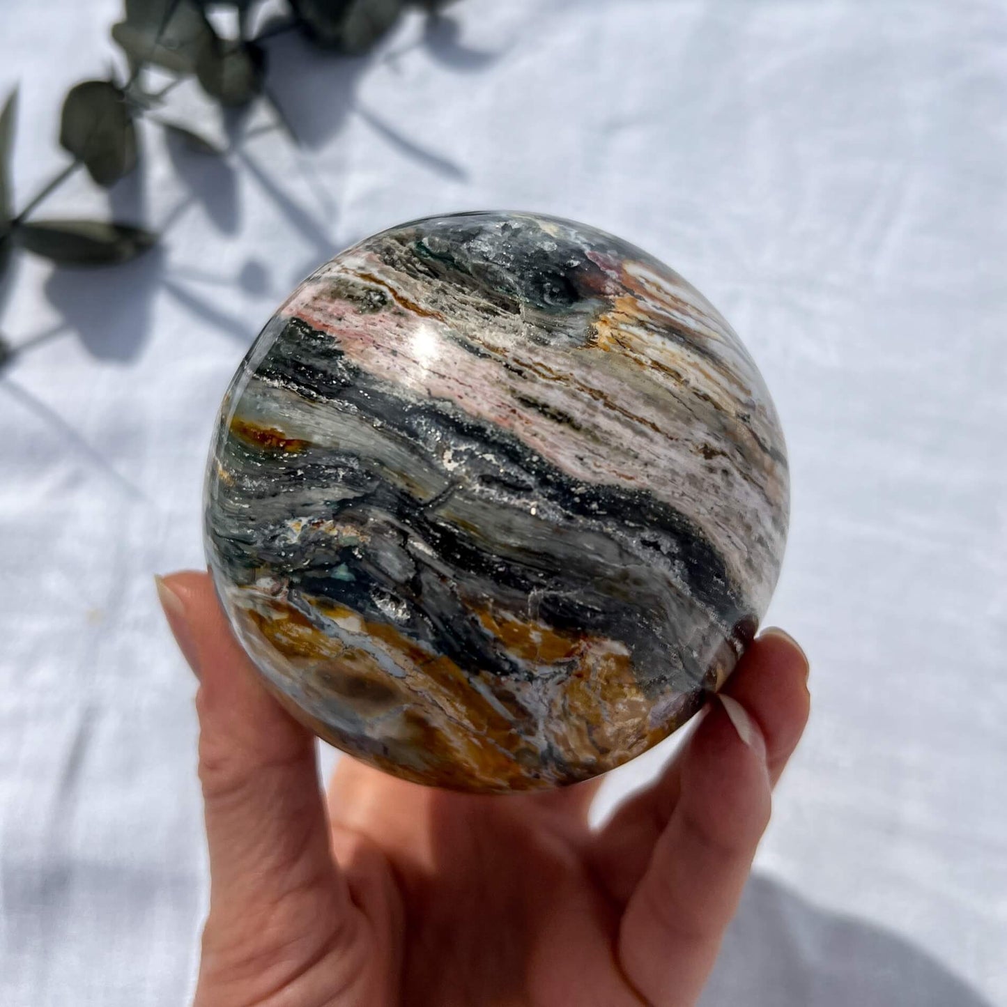 Ocean Jasper Druzy Sphere - 80.5mm