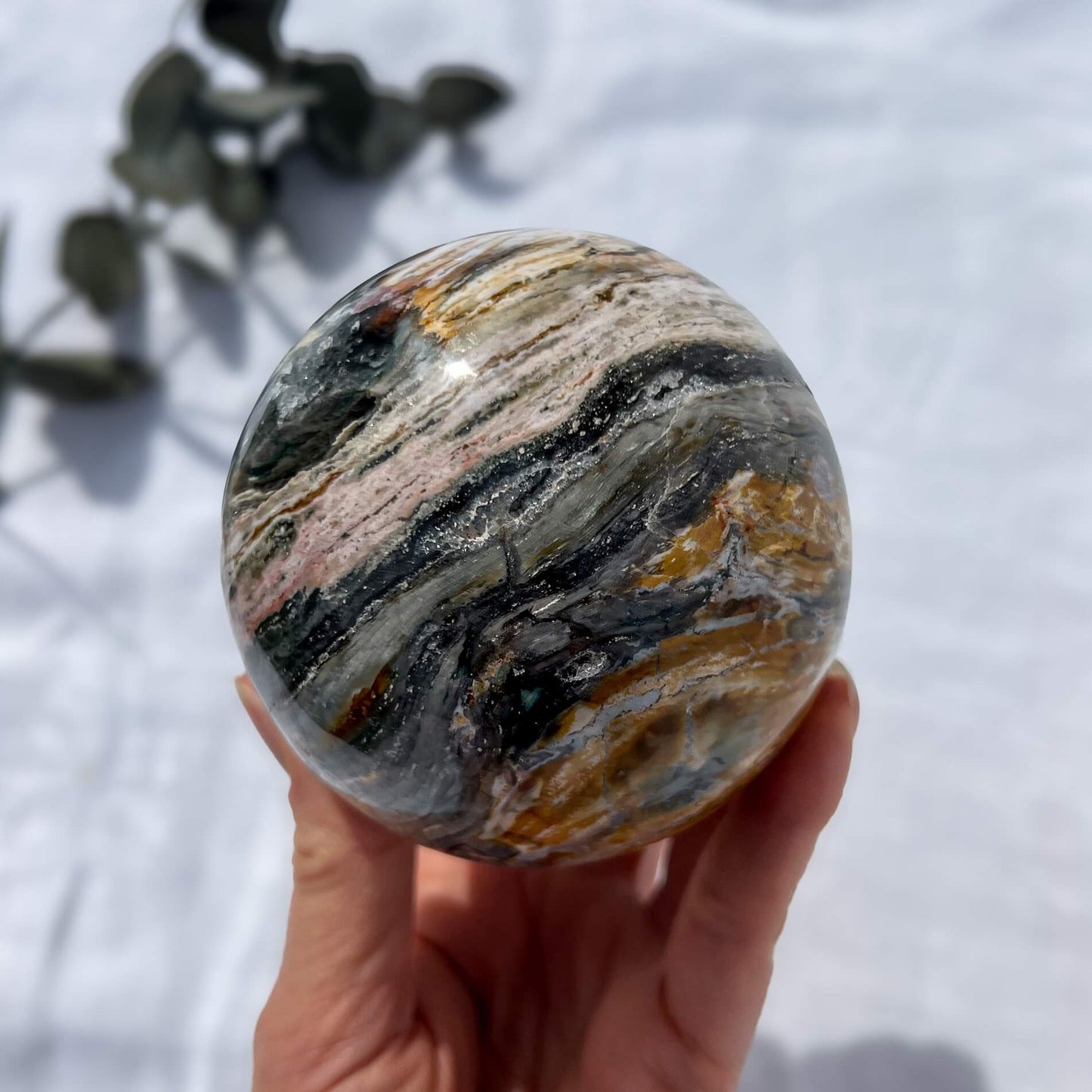 Ocean Jasper Druzy Sphere - 80.5mm