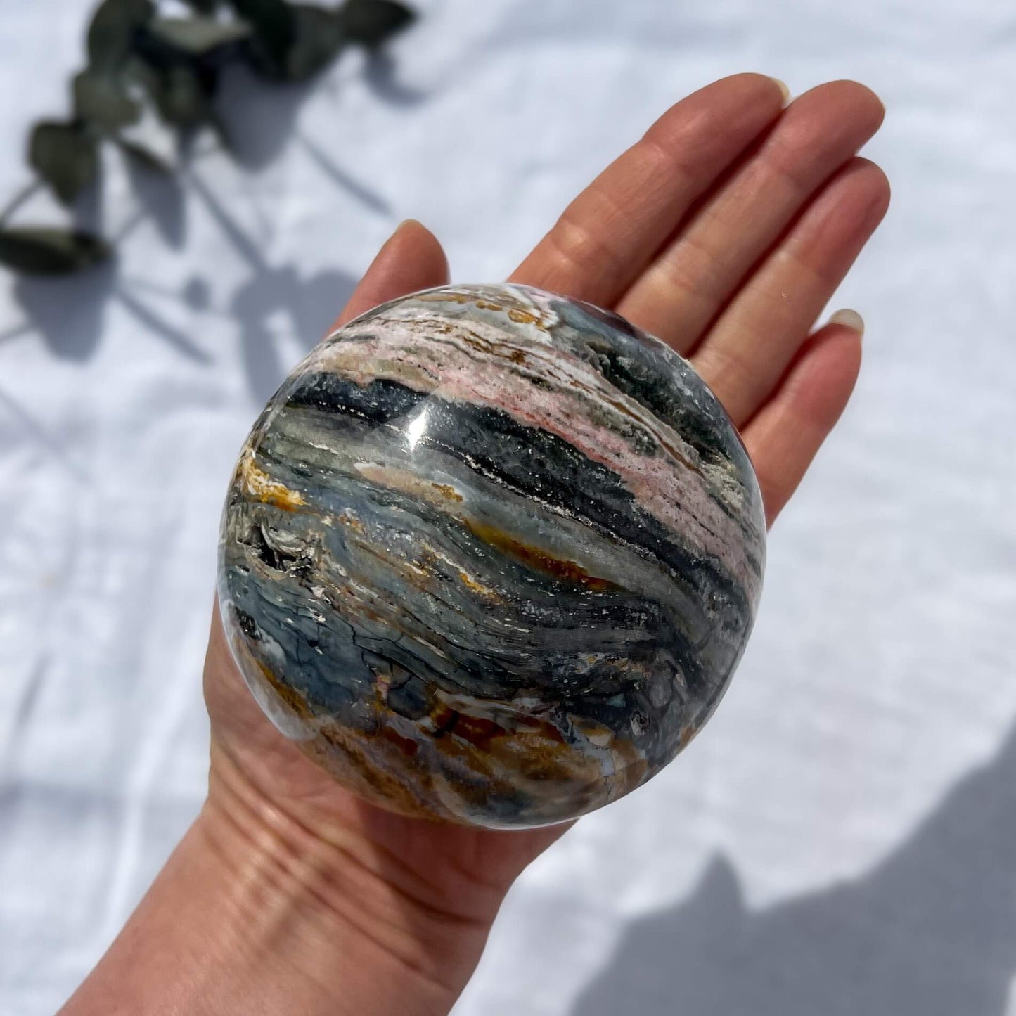 Ocean Jasper Druzy Sphere - 80.5mm