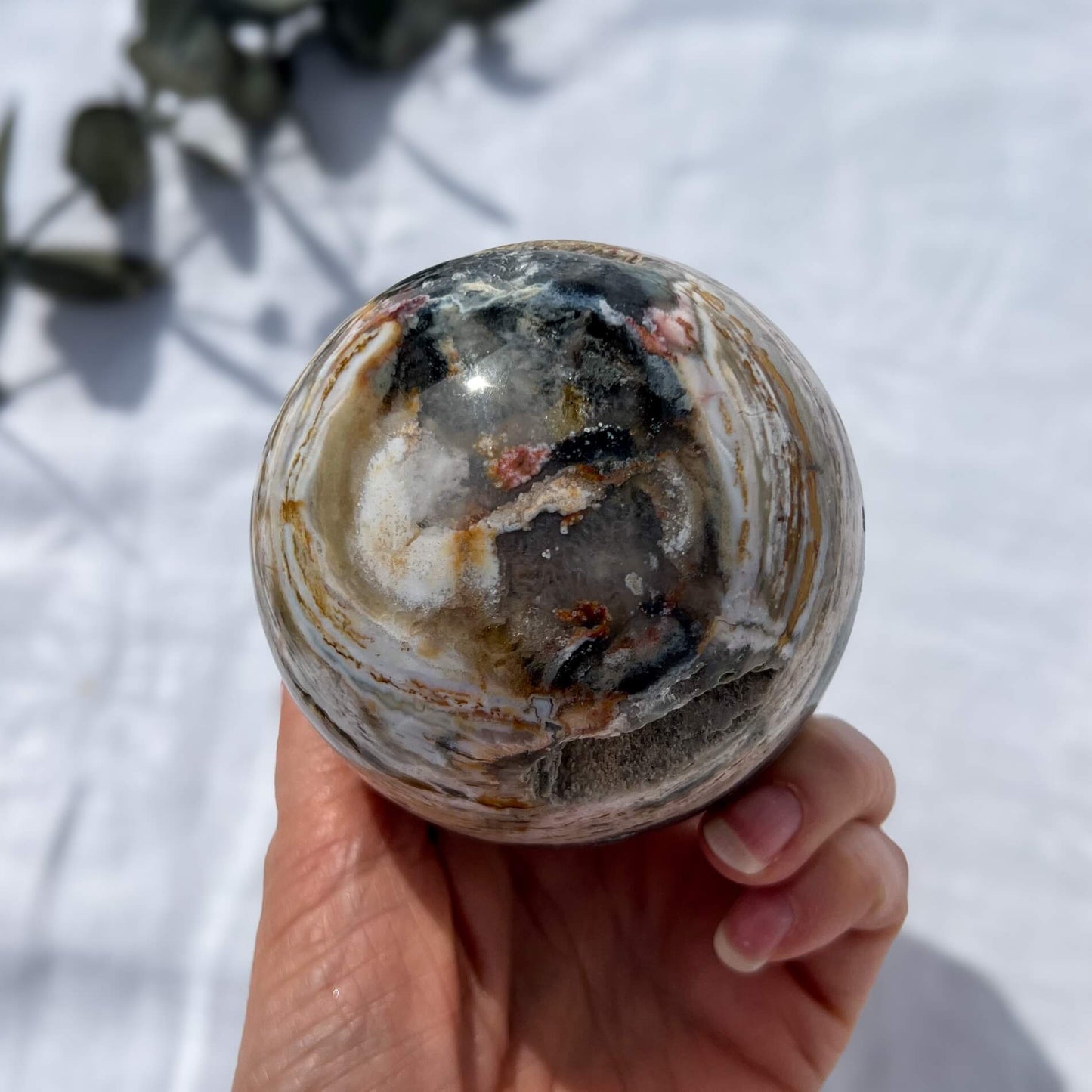 Ocean Jasper Druzy Sphere - 80.5mm