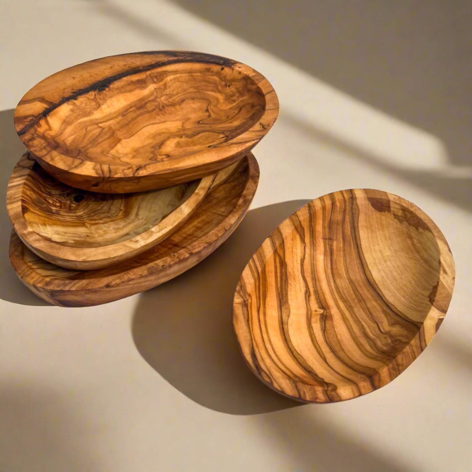 Oval Olive Wood Bowl - Medium