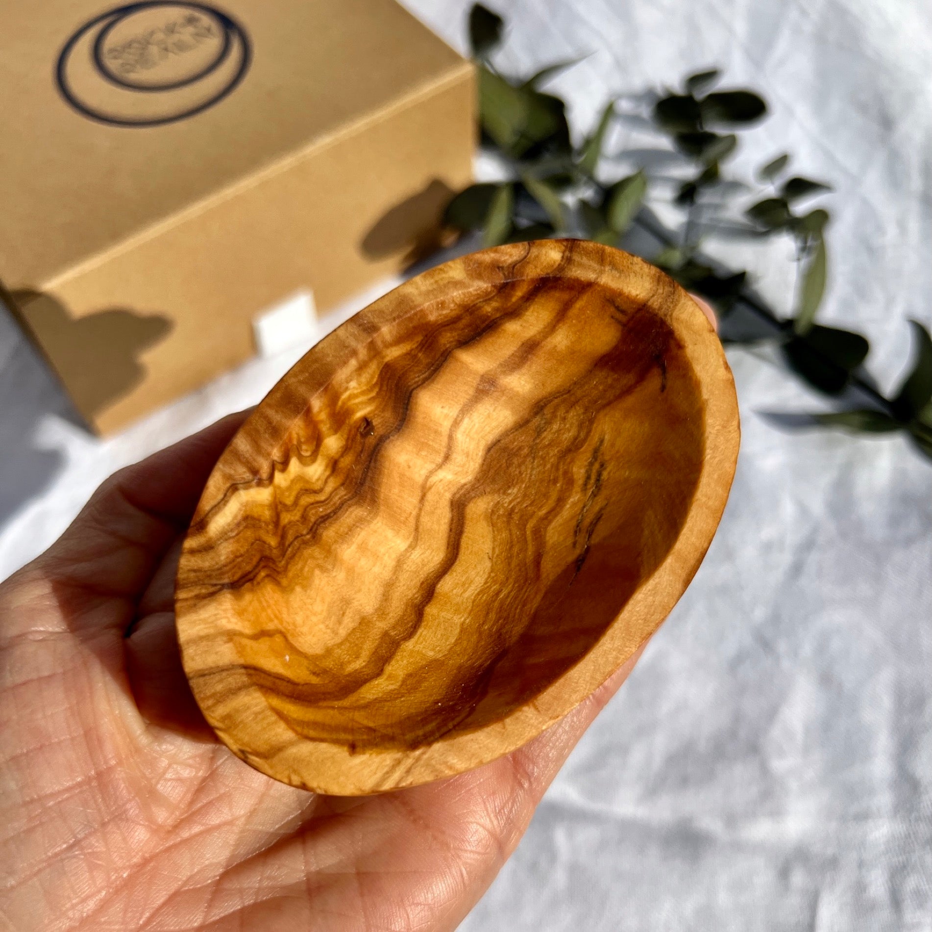 Oval Olive Wood Bowl - Mini