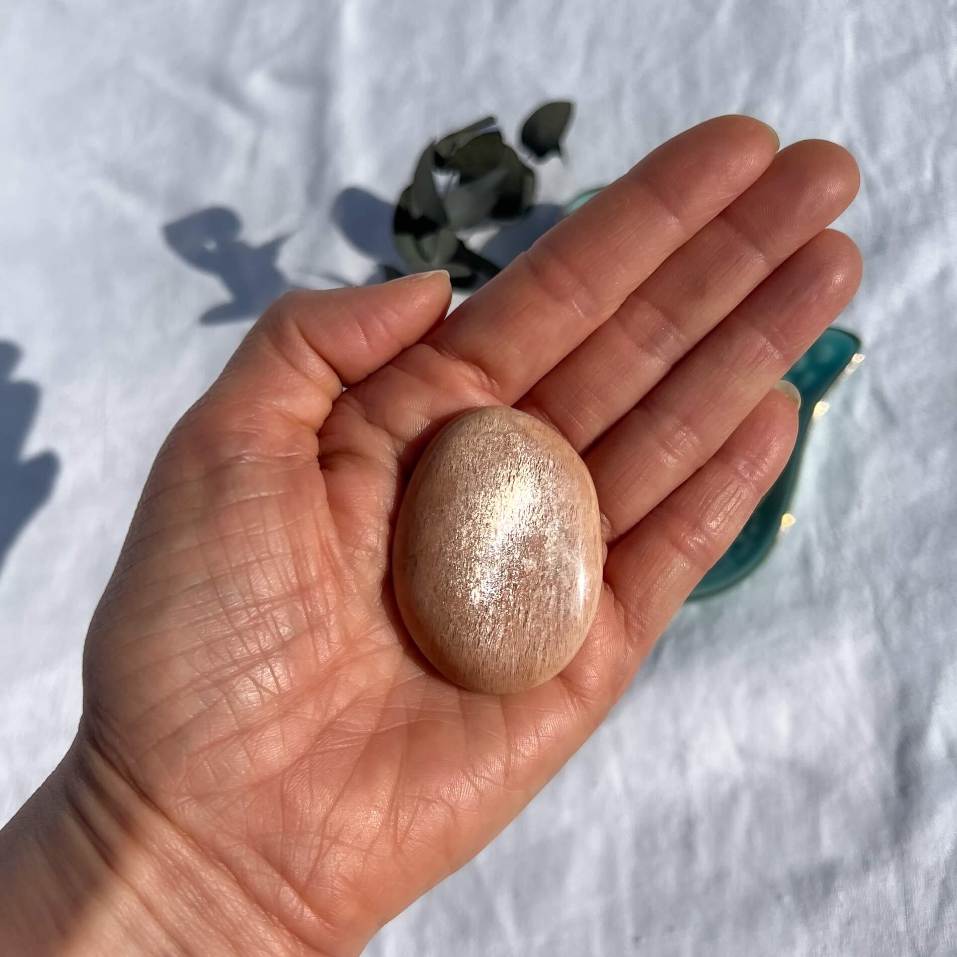 Peach Moonstone Palmstones