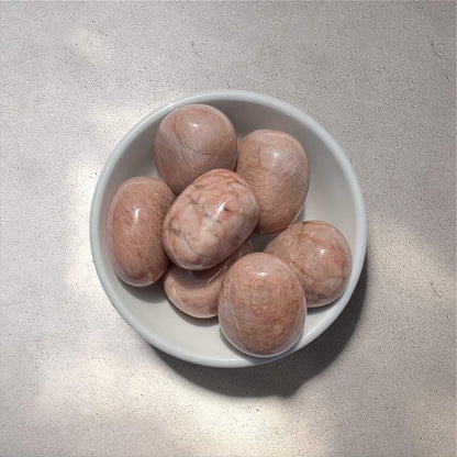 Peach Moonstone Crystal Tumblestones XL