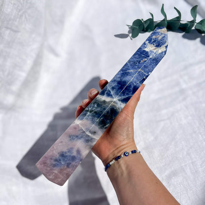 Pink Sodalite Tower XXL - A