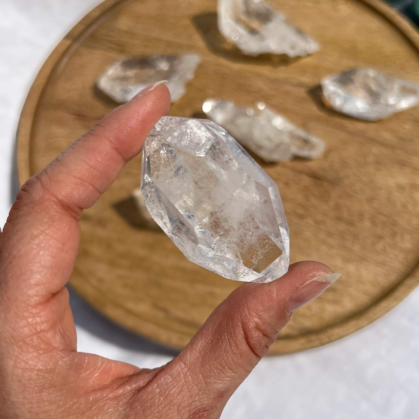 Brazilian Clear Quartz Double Terminated Points - XL