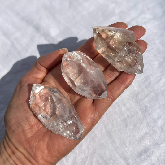 Brazilian Clear Quartz Double Terminated Points - XL