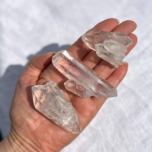 Brazilian Clear Quartz Double Terminated Points - Large