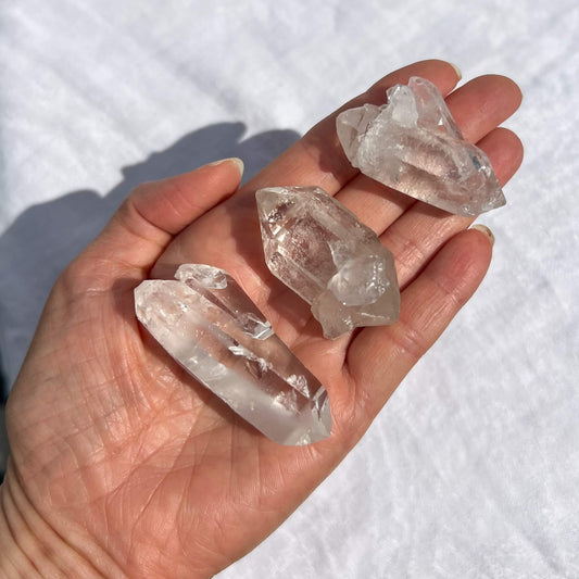 Brazilian Clear Quartz Double Terminated Points - Medium