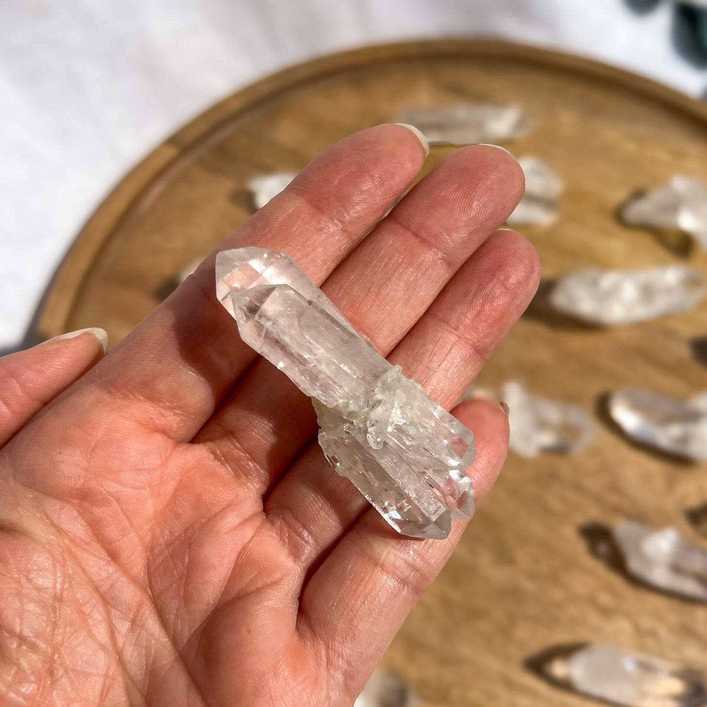 Brazilian Clear Quartz Double Terminated Points - Small