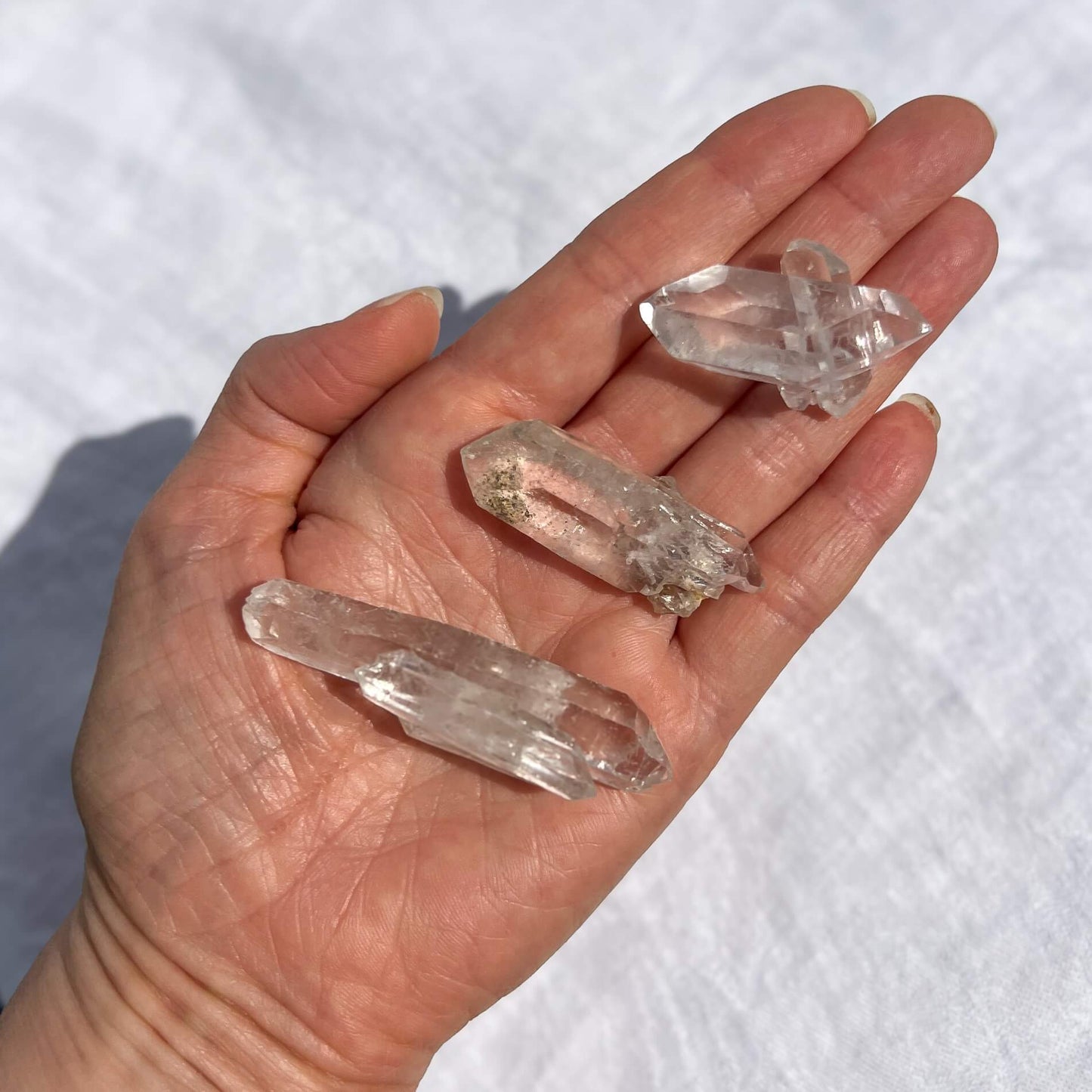 Brazilian Clear Quartz Double Terminated Points - Small