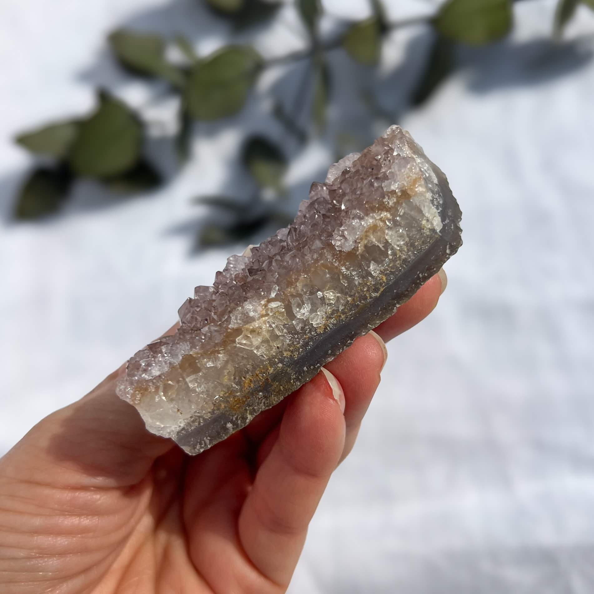 Rainbow Amethyst Crystal Cluster