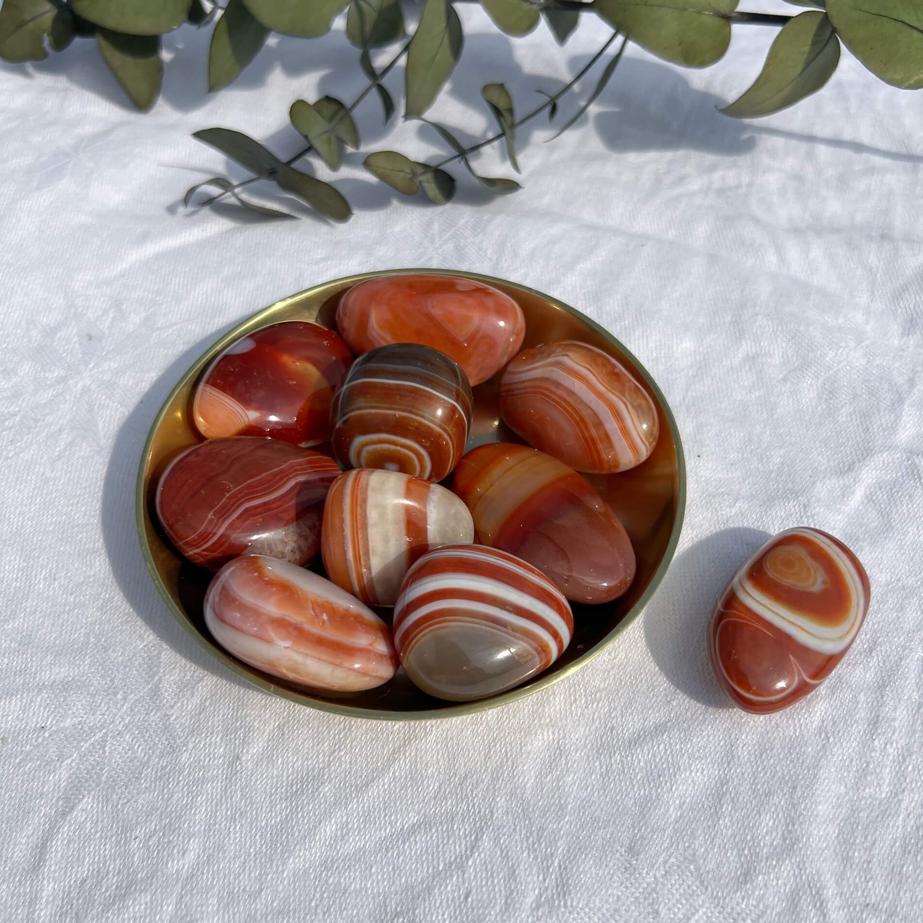 Red Sardonyx Crystal Pebble