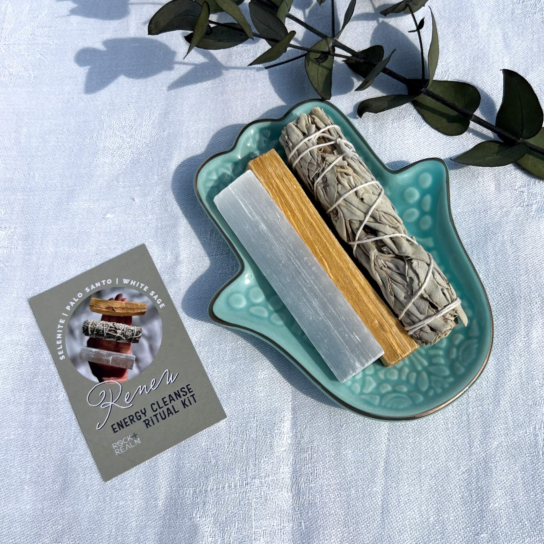 Renew Ritual Discount RENEW - Energy Cleanse Ritual Kit (Sage, Palo Santo & Selenite) – Rock ...
