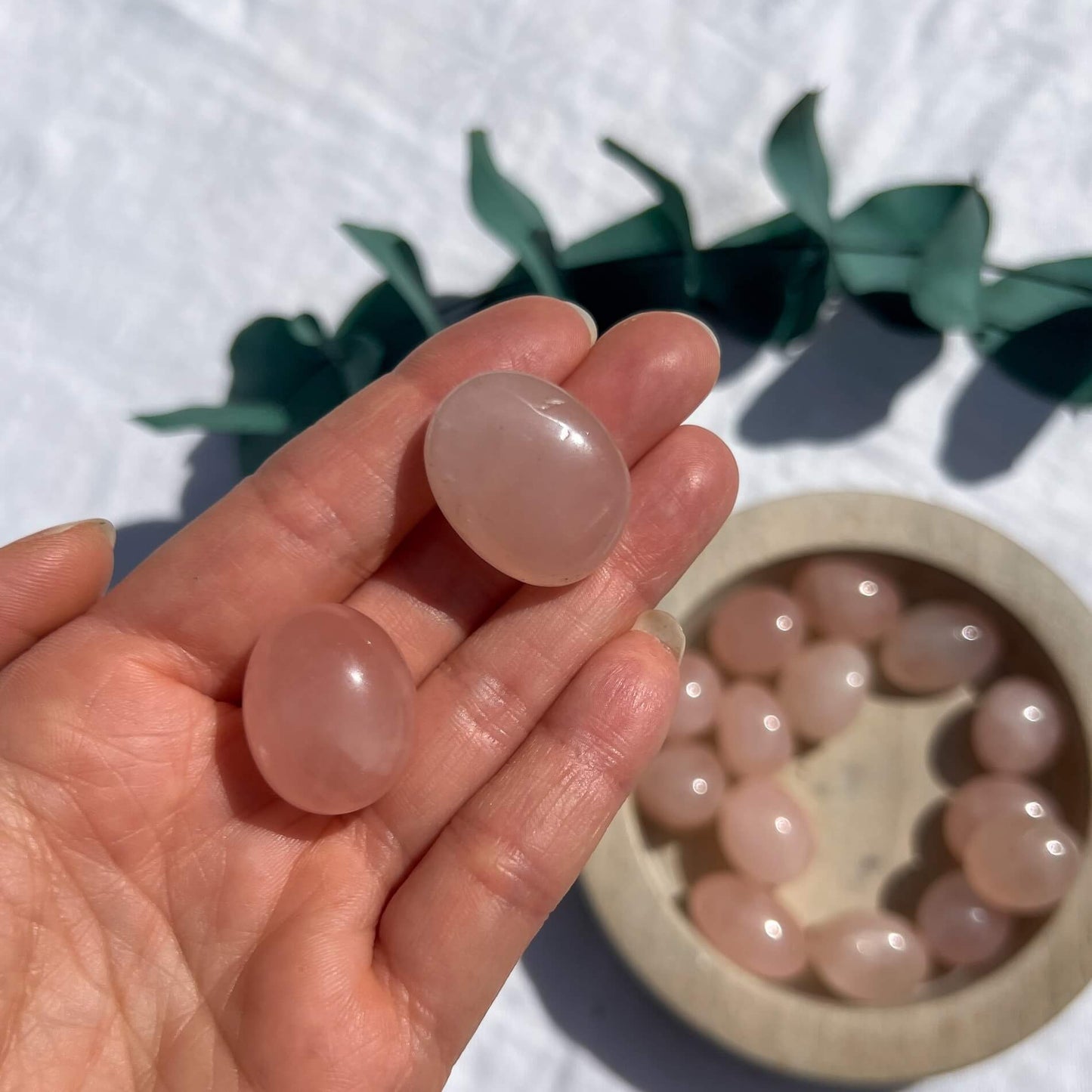 Rose Quartz Crystal Tumblestones - Large