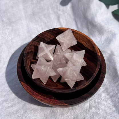 Rose Quartz Merkaba