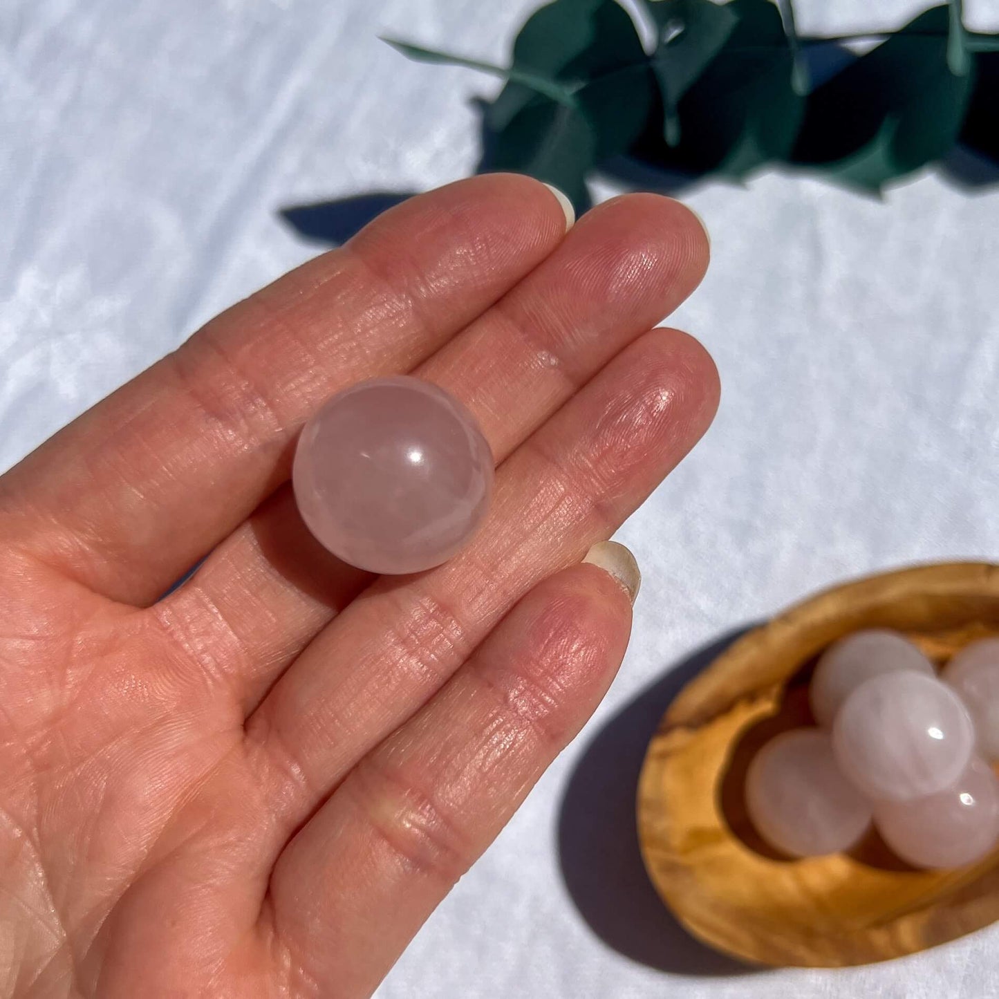 Rose Quartz Mini Crystal Spheres