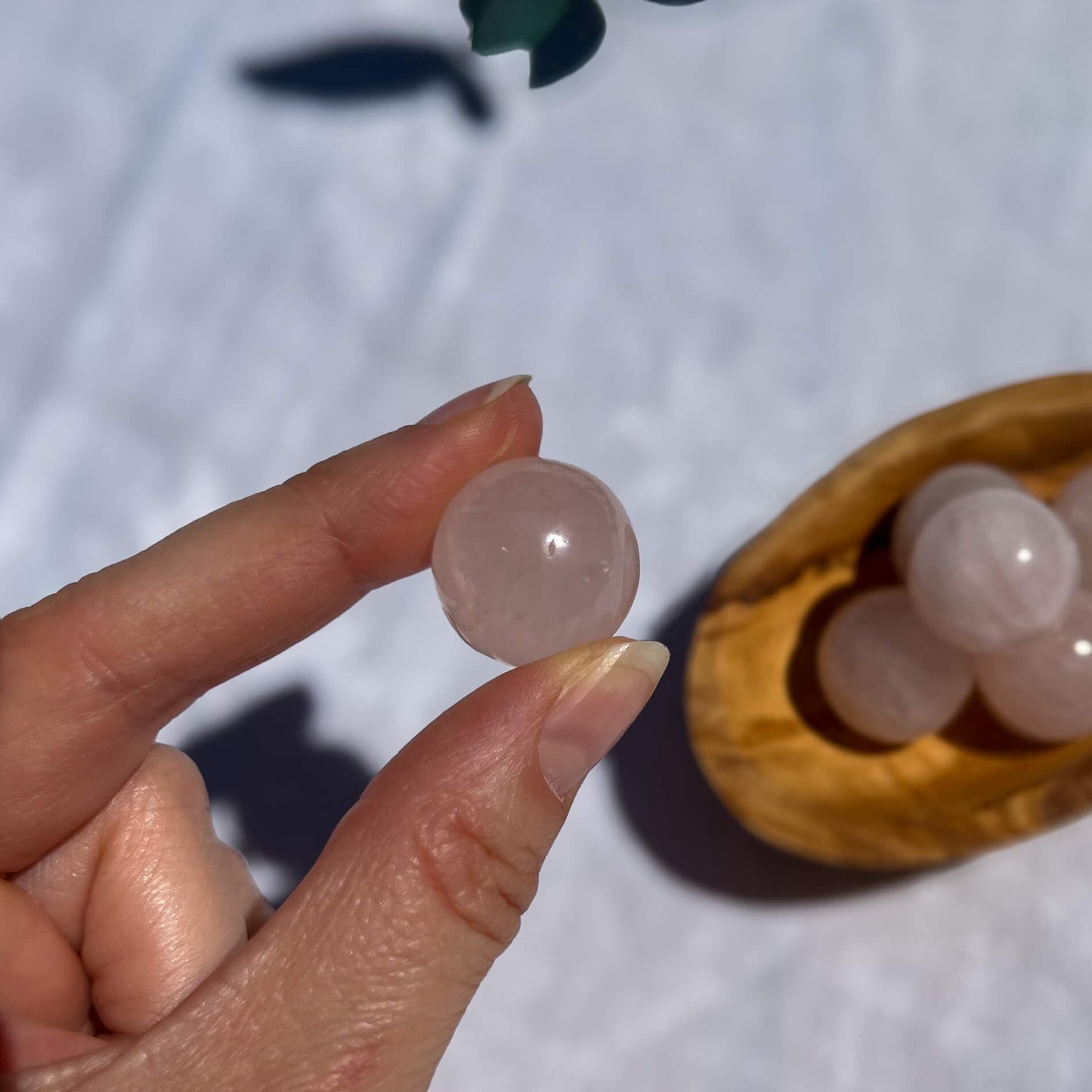 Rose Quartz Mini Crystal Spheres