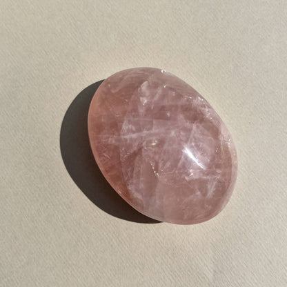 Rose Quartz Crystal palmstones (XL)