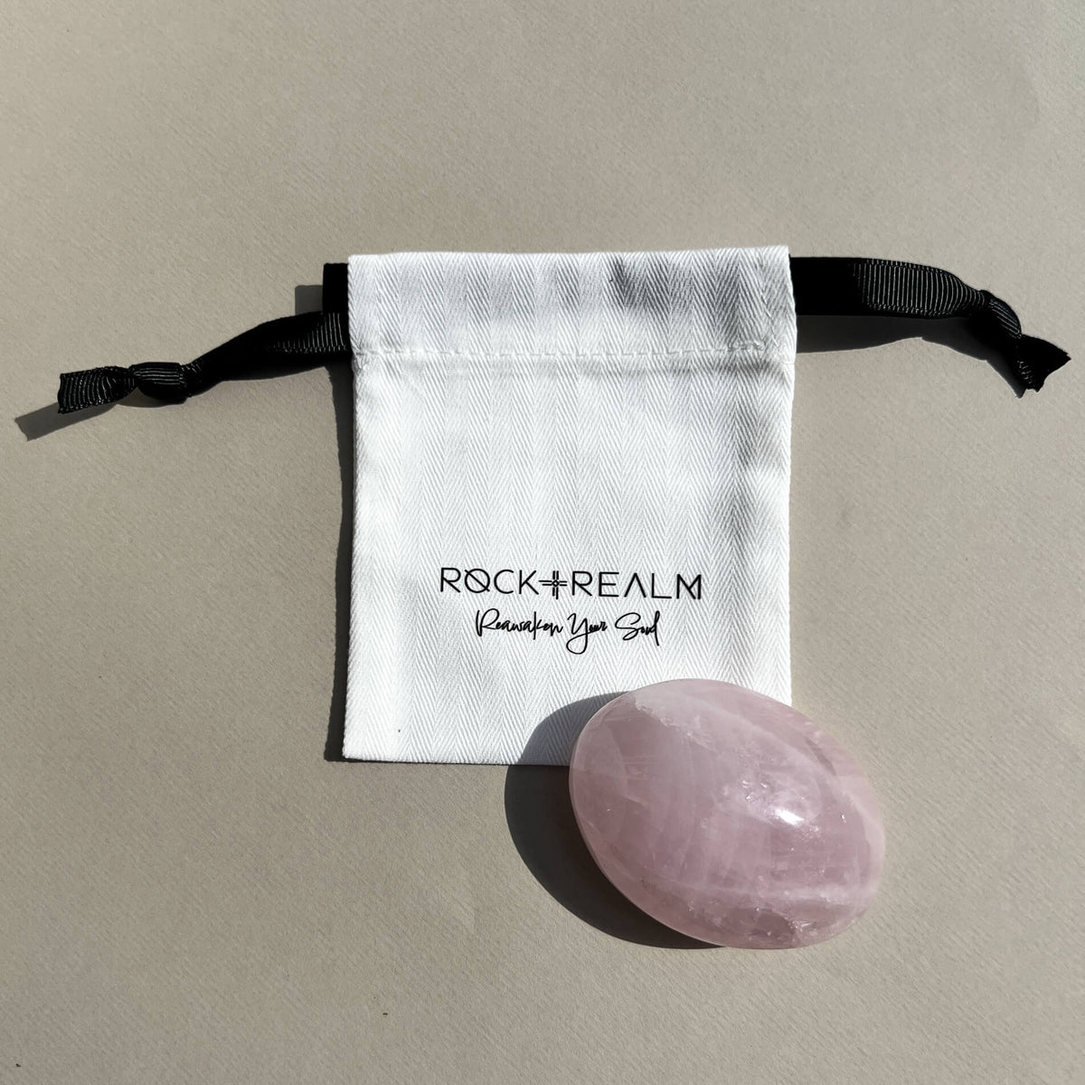 Rose Quartz Crystal palmstones (XL)