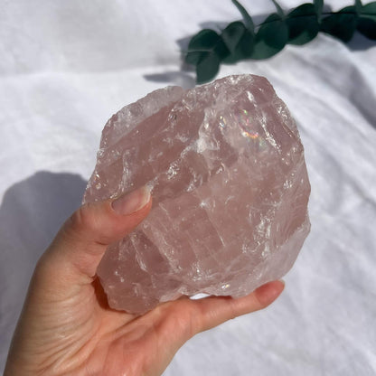 Rose Quartz Raw Display Crystal