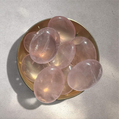 Crystal Palmstones - Gemmy Rose Quartz (Small)