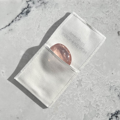Crystal Palmstones - Gemmy Rose Quartz (Small)