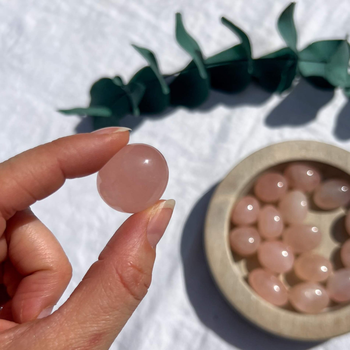 Rose Quartz Crystal Tumblestones - Large