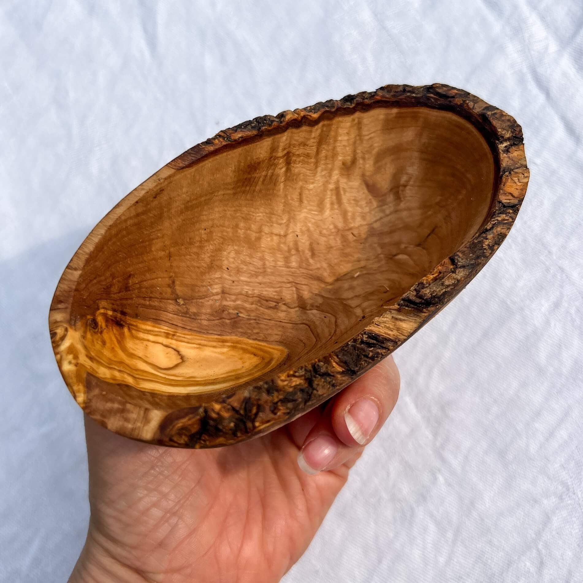 Buy Rustic Olive Wood Nut Bowl Online