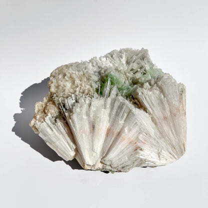 Scolecite Cluster with Green Apophyllite