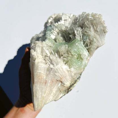 Scolecite Cluster with Green Apophyllite