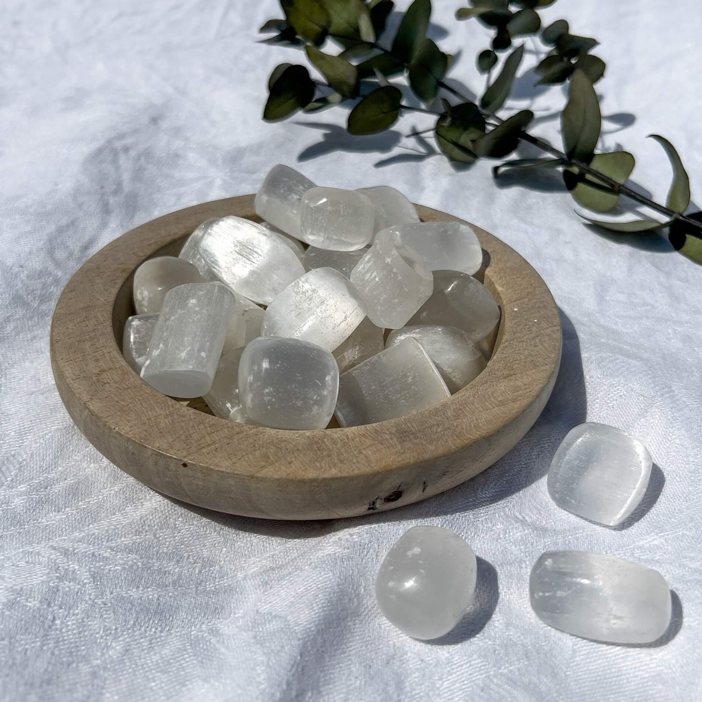 Selenite Crystal Tumblestones - Large