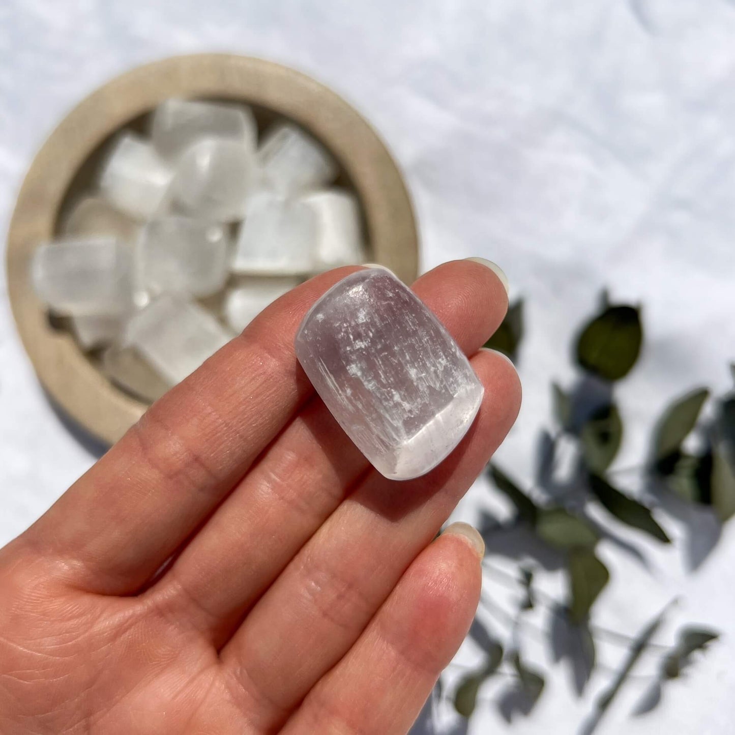 Selenite Crystal Tumblestones - XL