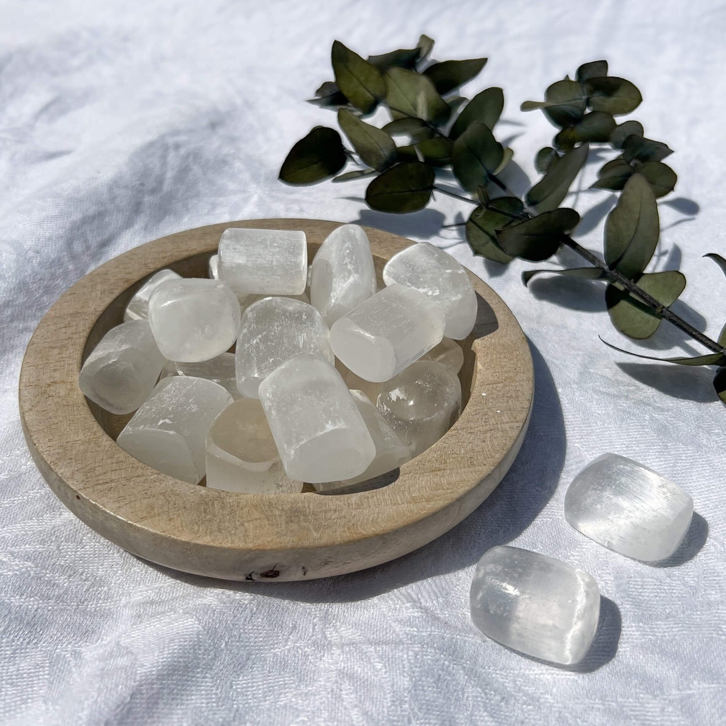 Selenite Crystal Tumblestones - XL