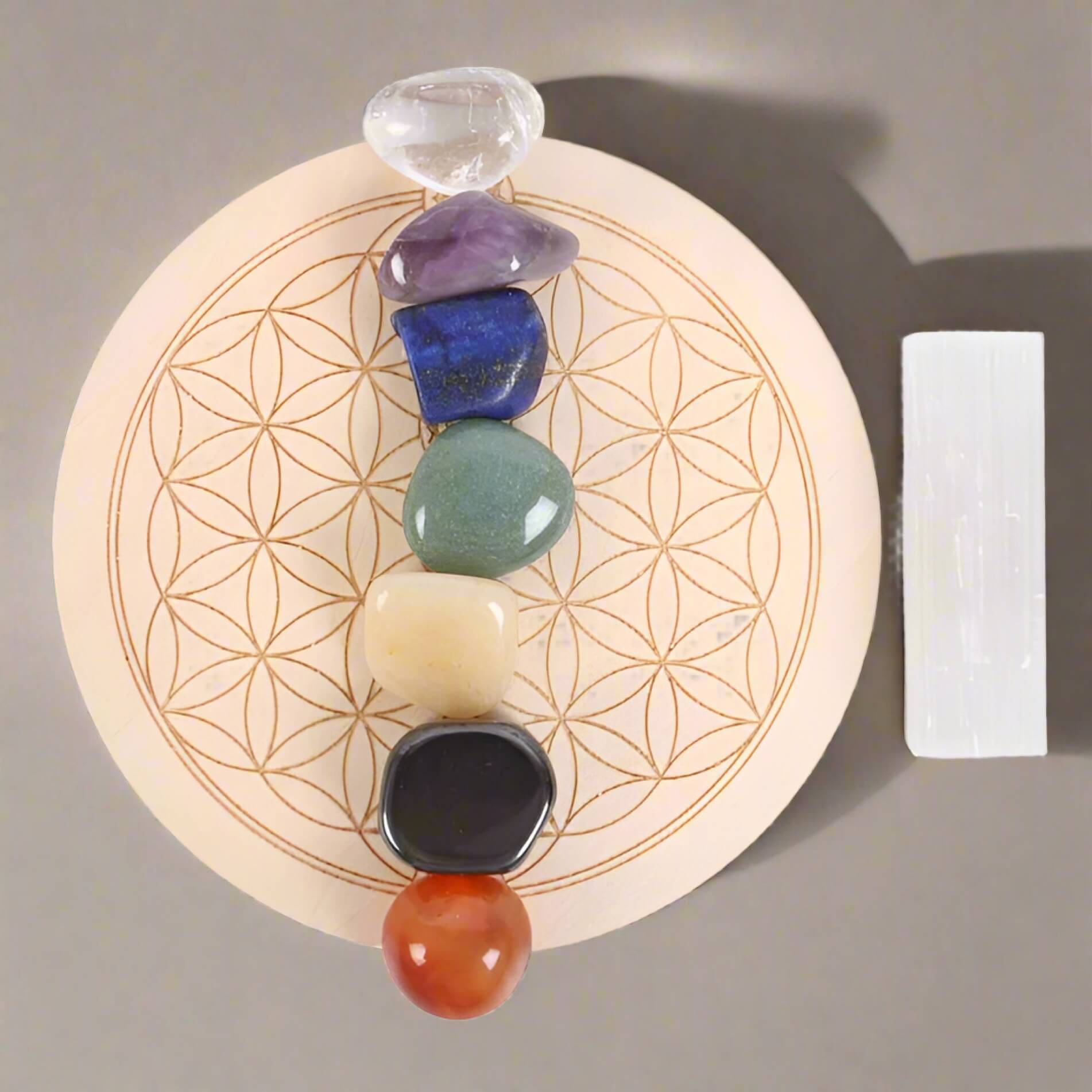 Chakra Crystal Grid Gift Set