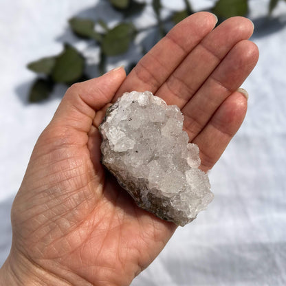 Sugar Druzy Quartz Crystal Cluster