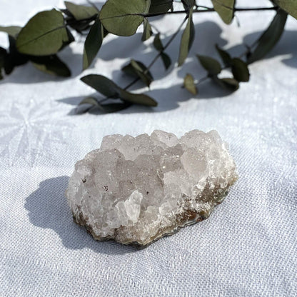 Sugar Druzy Quartz Crystal Cluster