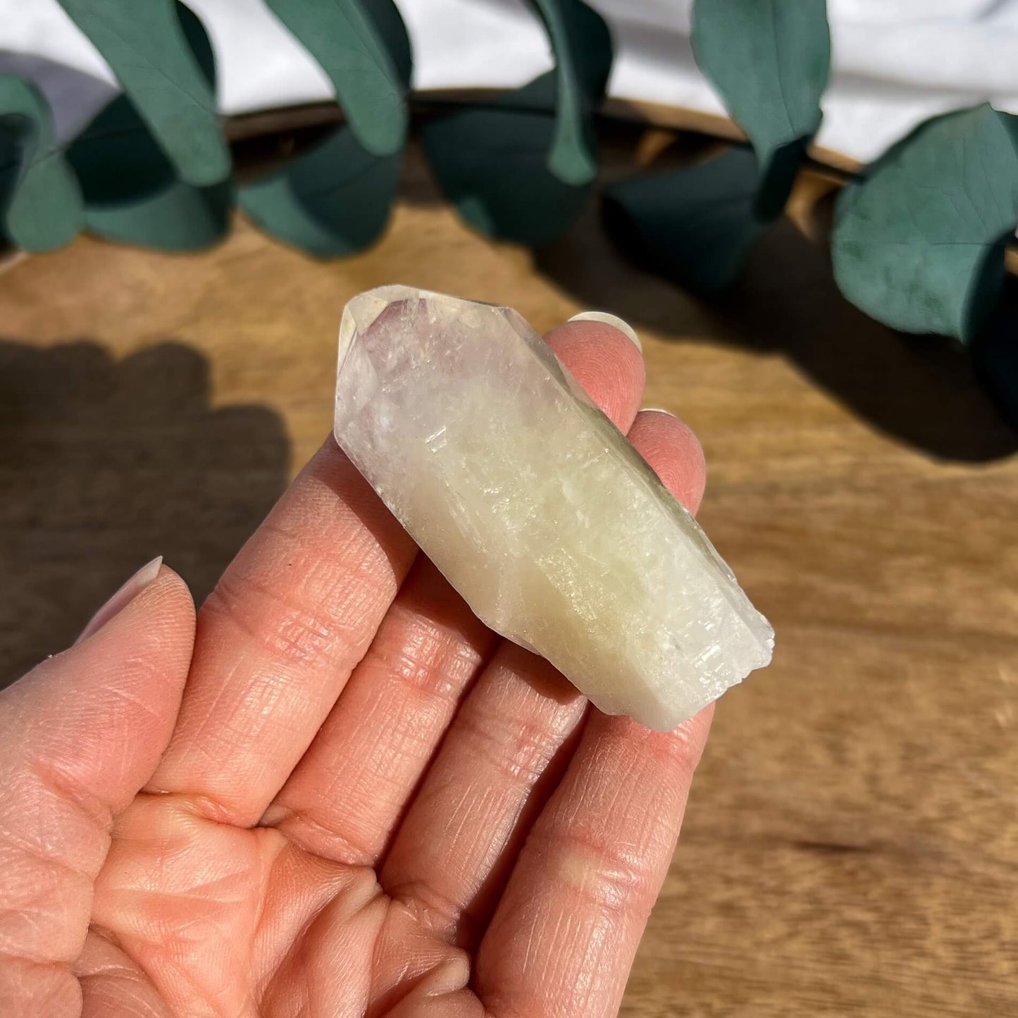 Sulphur Quartz Crystal Point - Small