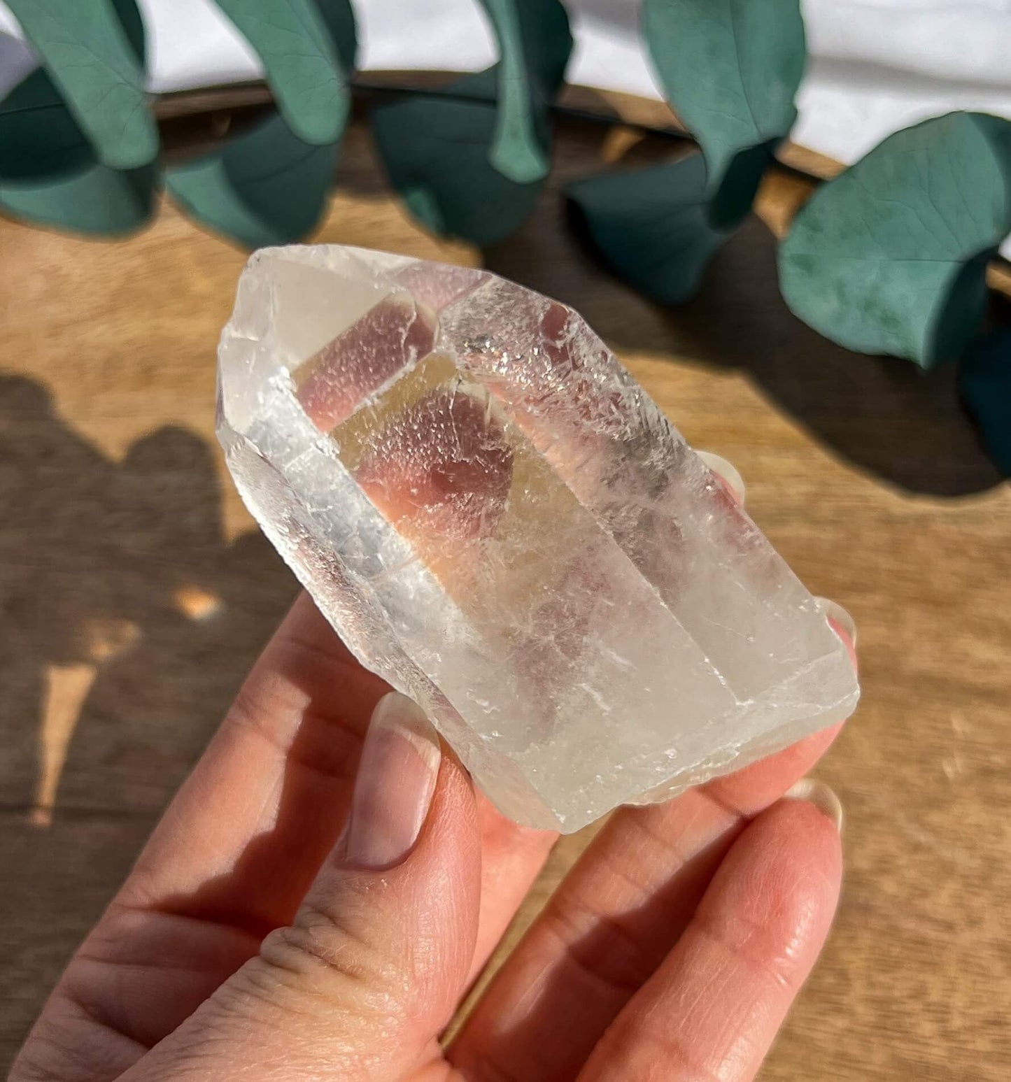 Sulphur Quartz Crystal Point - XL