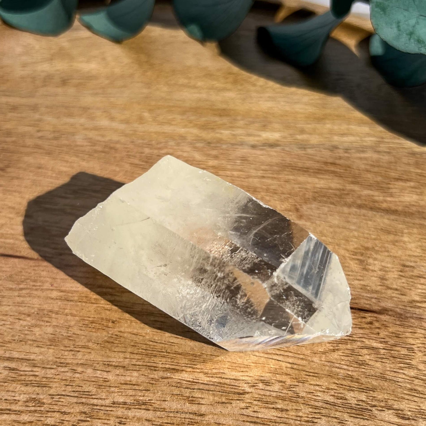 Sulphur Quartz Crystal Point - XL