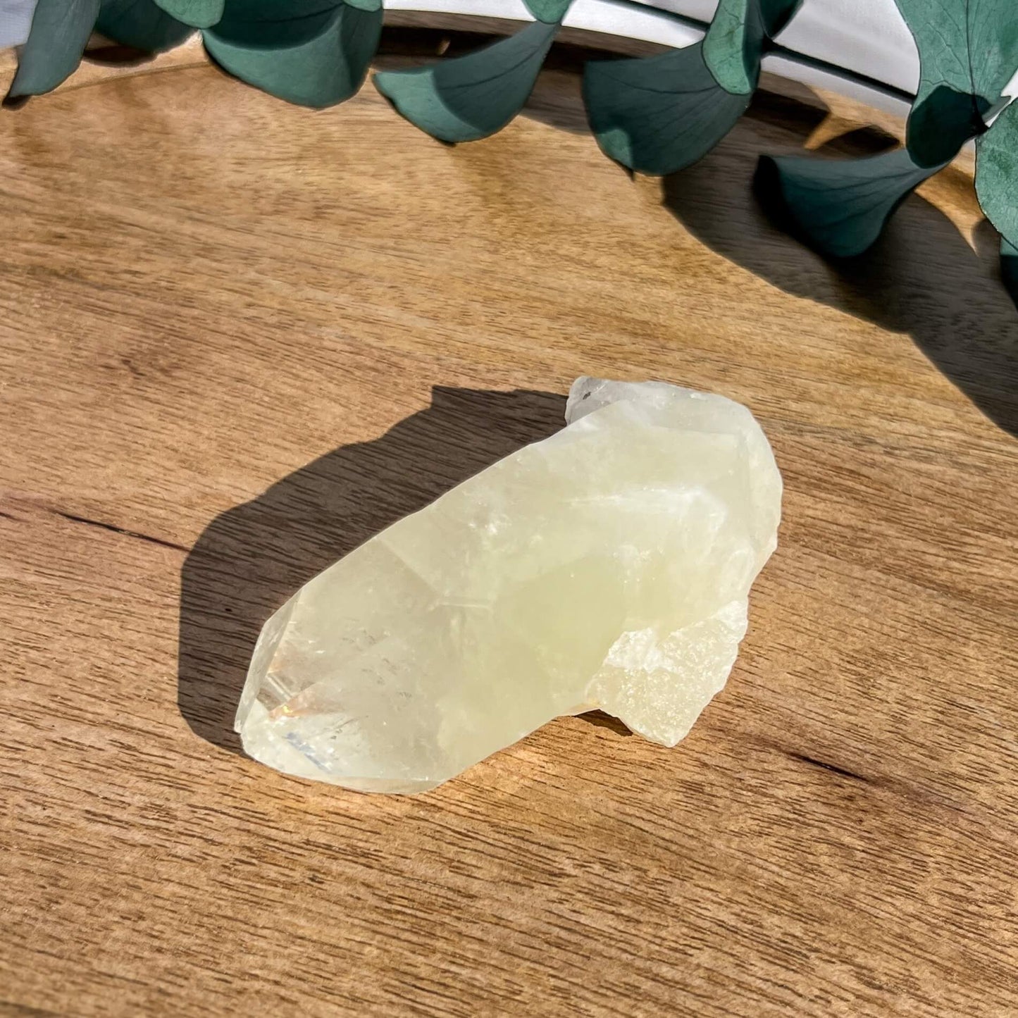 Sulphur Quartz Crystal Point - XL