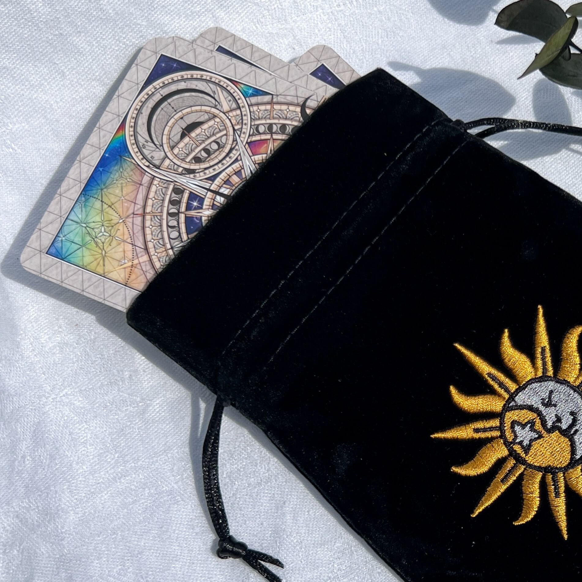 TUWAN Velvet Tarot Storage Bag Moon Phase Oracle India | Ubuy