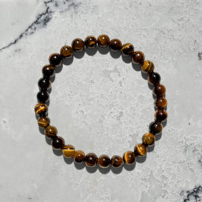 Crystal Bead Bracelet - Tiger’s Eye