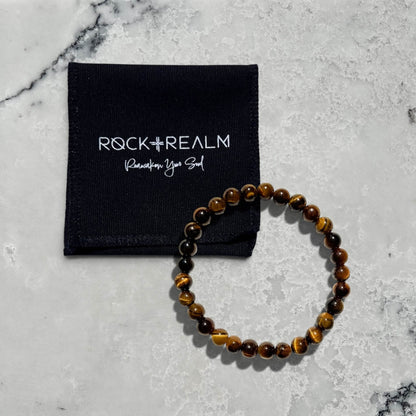 Crystal Bead Bracelet - Tiger’s Eye